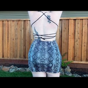 Snake skin dress